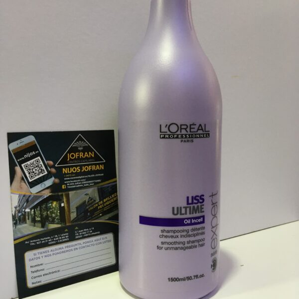 LOREAL SERIE EXPERT CHAMPU LISS ULTIME DE 1500 ML.
